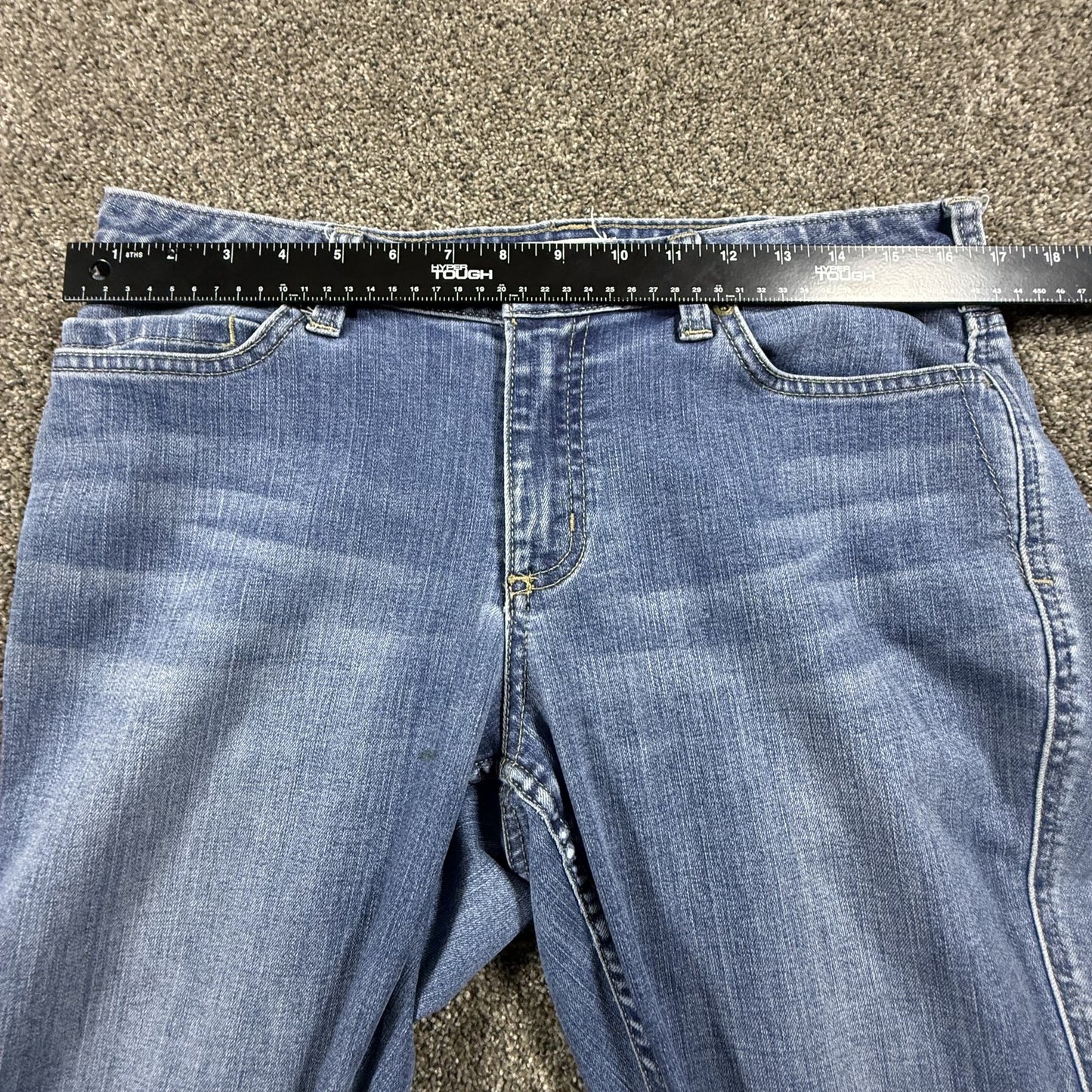 Carhartt Womens Jeans Size 12 Tall Slim Fit Skinny Leg Medium Wash Denim