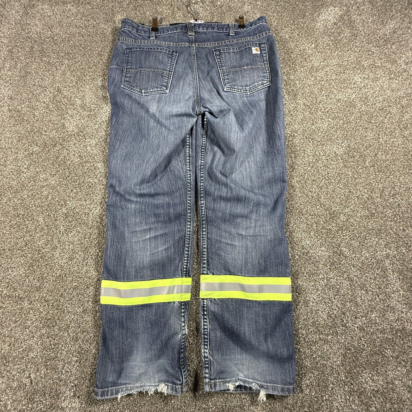 Carhartt Womens FR Flame Resistant Reflective Safety Workwear Jeans 16 Short