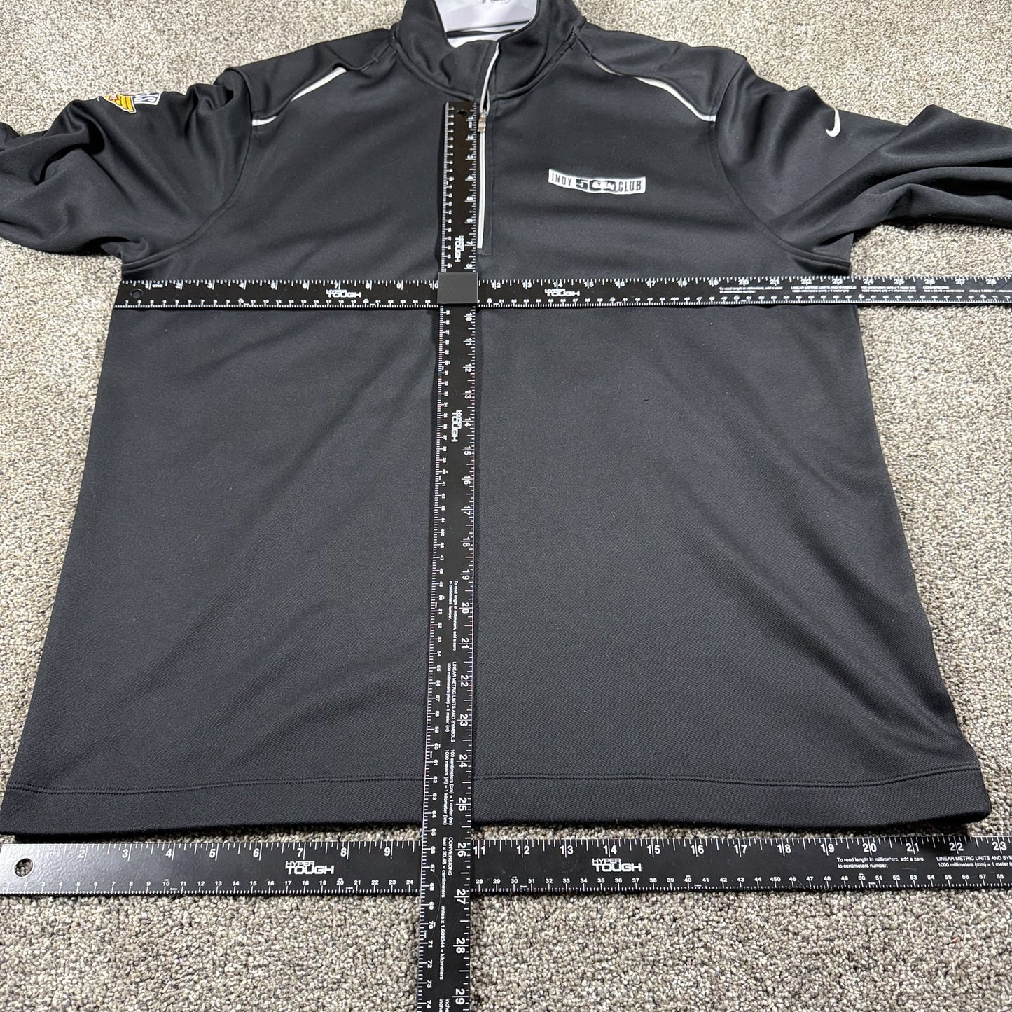 Nike Golf Mens Quarter Zip Pullover XL Black DRI-FIT Indianapolis 500 2011