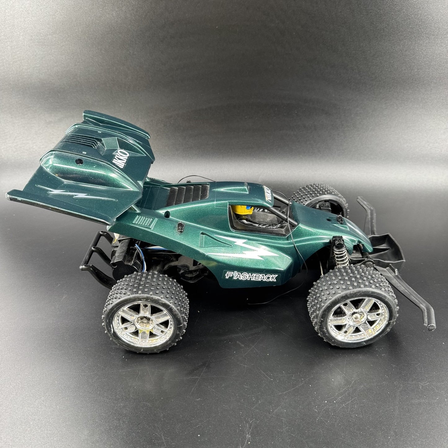 Nikko Flashback 1/12 Vintage Radio Control RC Car Buggy Green FOR PARTS
