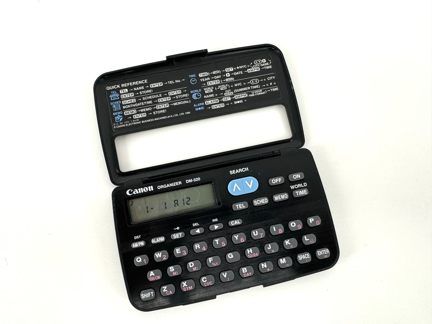 Canon Organizer DM-320 Vintage 1996 Digital Databank Pocket Calculator Memo