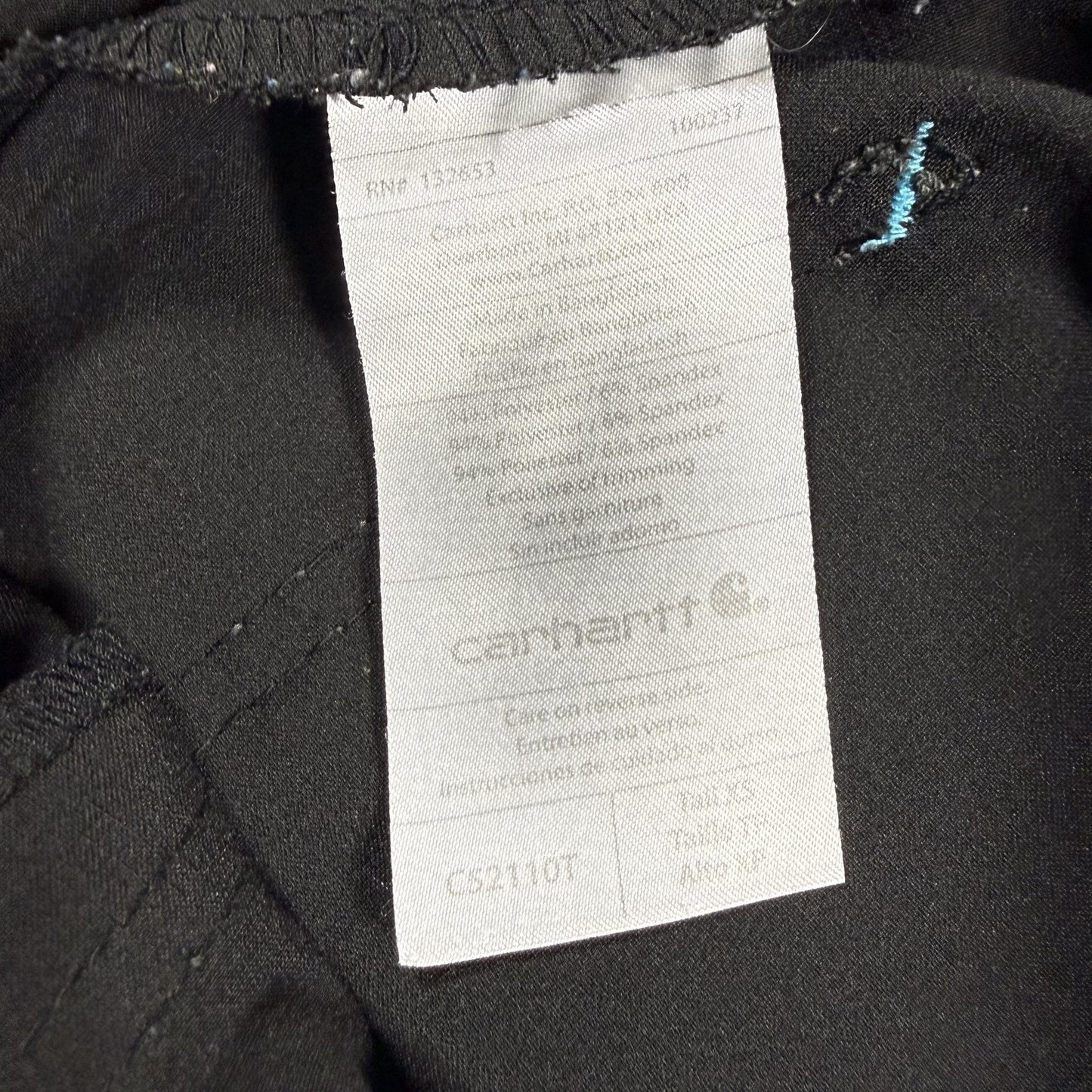 Carhartt Womens Scrub Pants C52110T Tall XS Black Medical Uniform Cargo