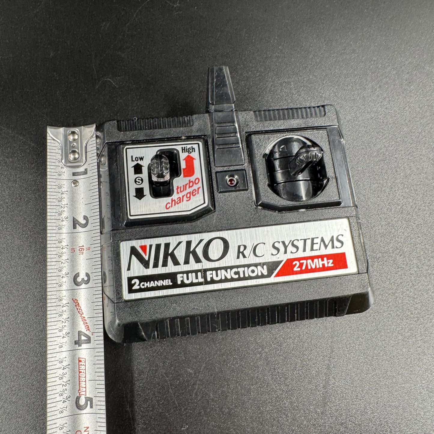 NIKKO Radio Control RC Remote 2 Channel Full Function 27MHz Turbo UNTESTED