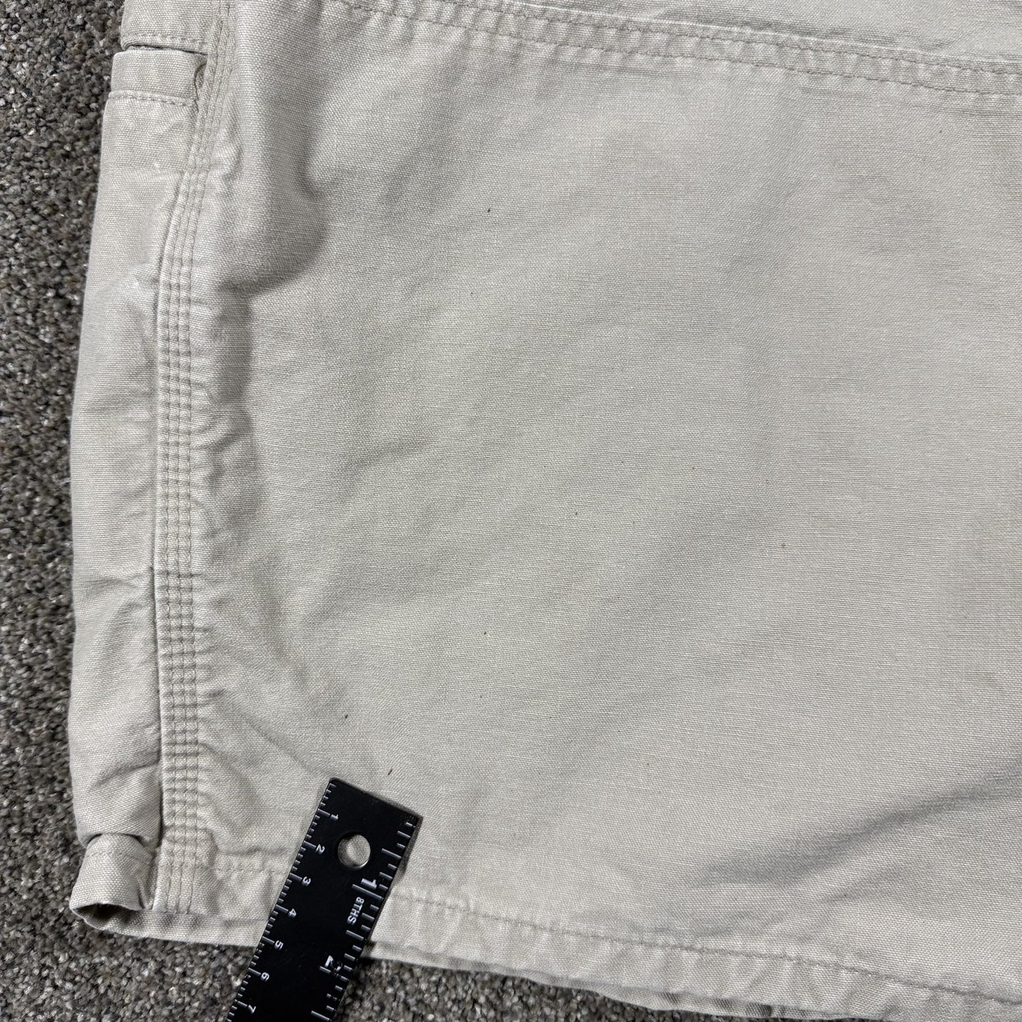 Carhartt Mens Work Shorts Double Knee Carpenter Size 44 Tan Cotton Canvas