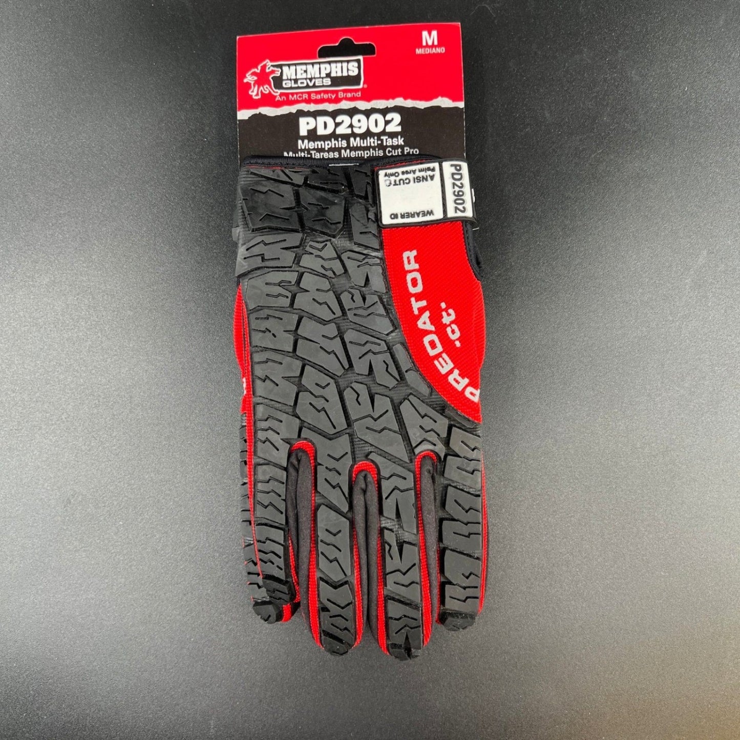 Memphis Gloves M Predator Ansi 2 Cut Resistant Palm Multi-Task Work Gloves