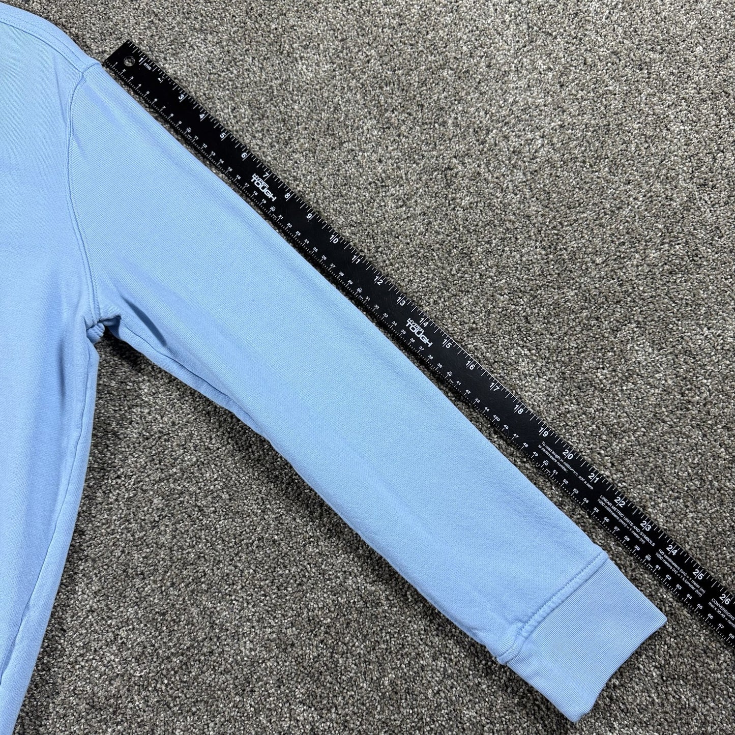 Carhartt Womens Crewneck Sweatshirt L Light Blue Tencel Fiber Relaxed Fit