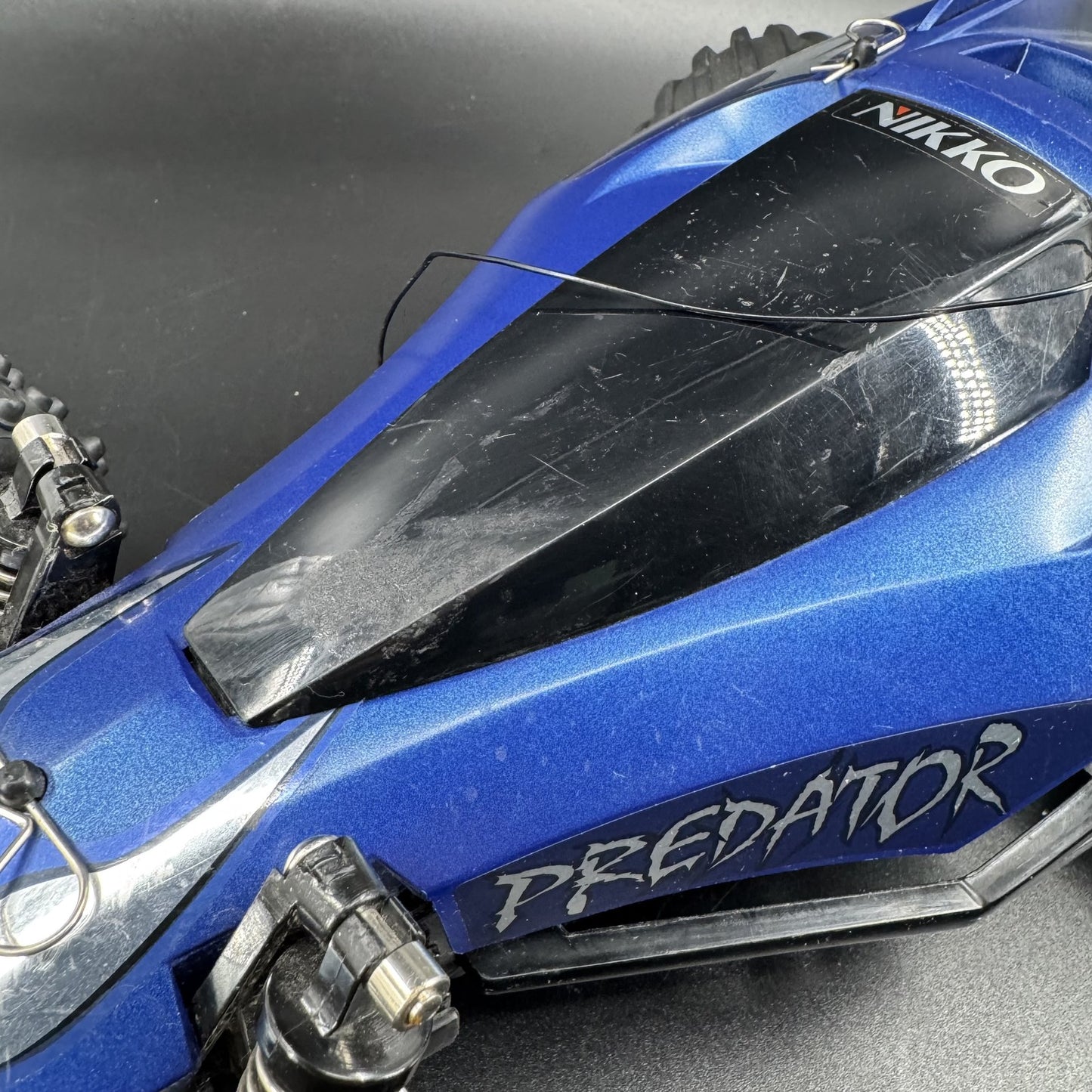 Nikko Predator 1/10 Vintage RC Radio Control Car Buggy Blue UNTESTED
