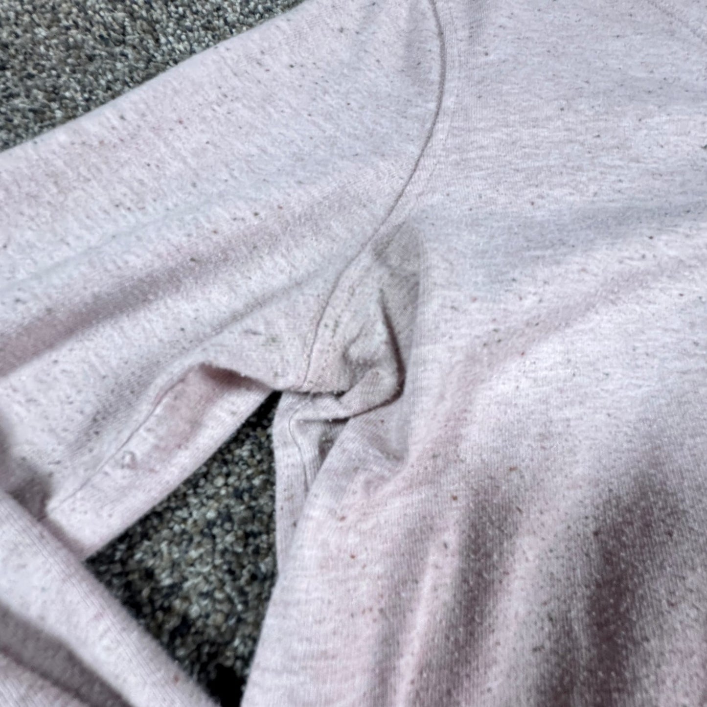 Carhartt Womens Long Sleeve T-Shirt Size L 12-14 Pink Heather V-Neck Relaxed Fit