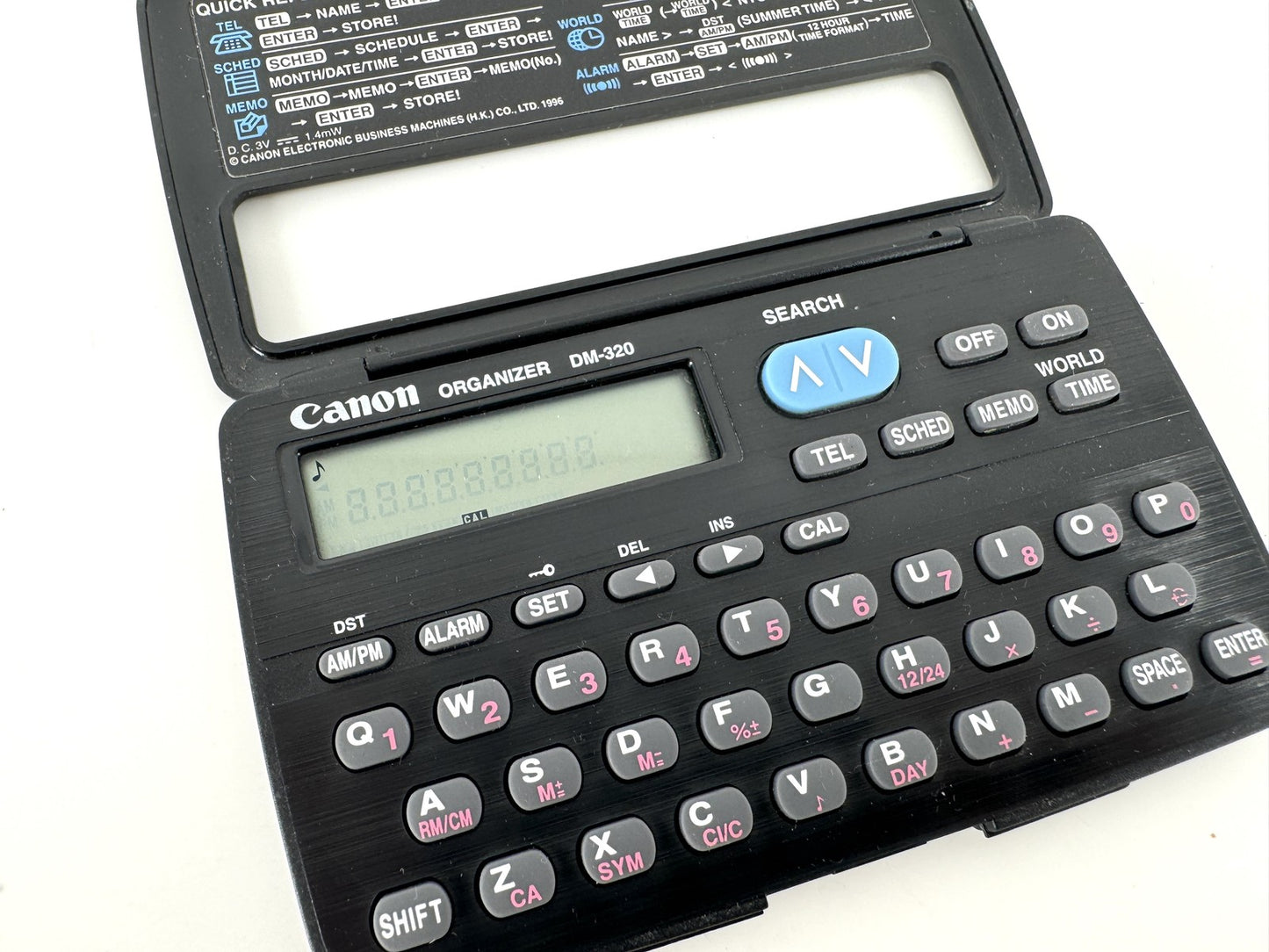 Canon Organizer DM-320 Vintage 1996 Digital Databank Pocket Calculator Memo