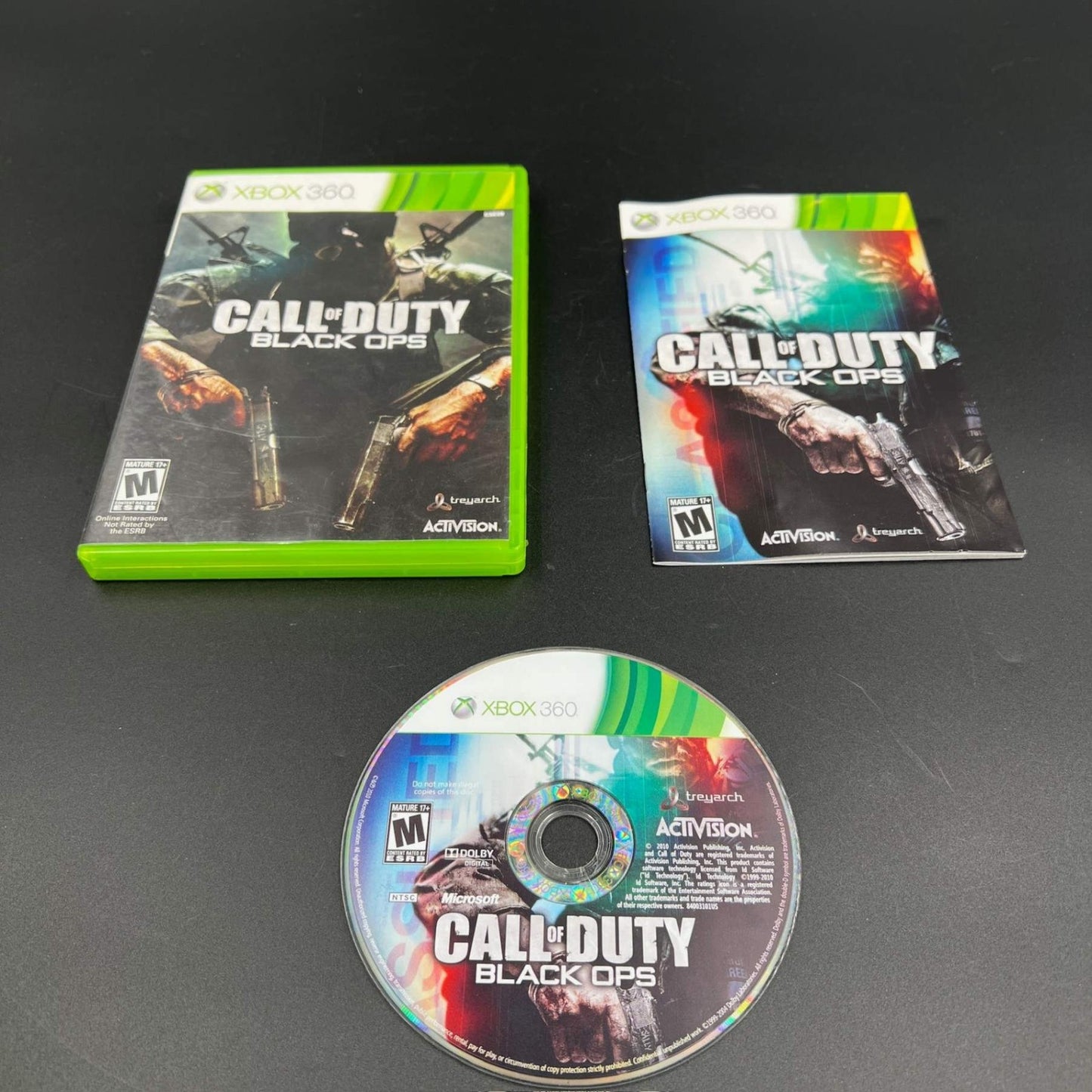 Call of Duty Black Ops Microsoft Xbox 360 Video Game Complete With Manual CIB