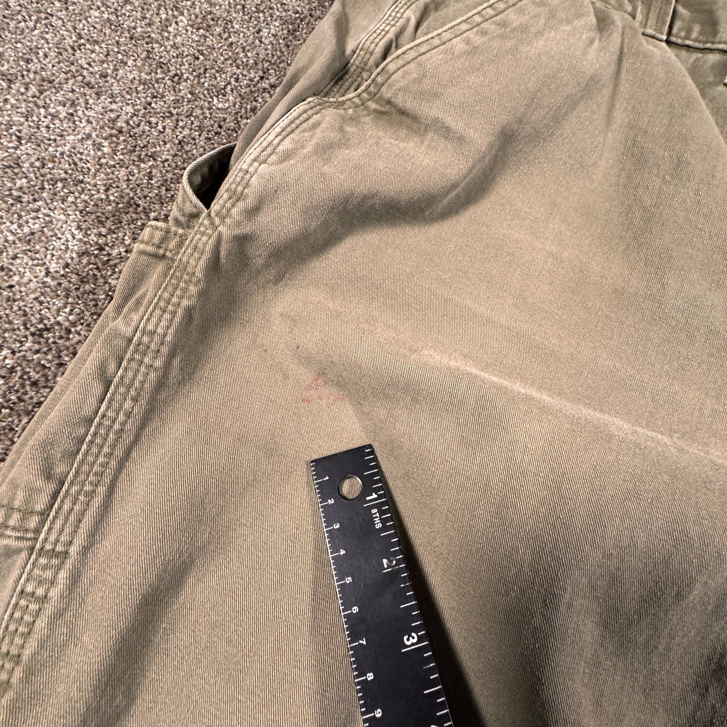 Carhartt Mens B324 ARG Relaxed Fit Work Pants Size 44x30 Green Carpenter Cotton