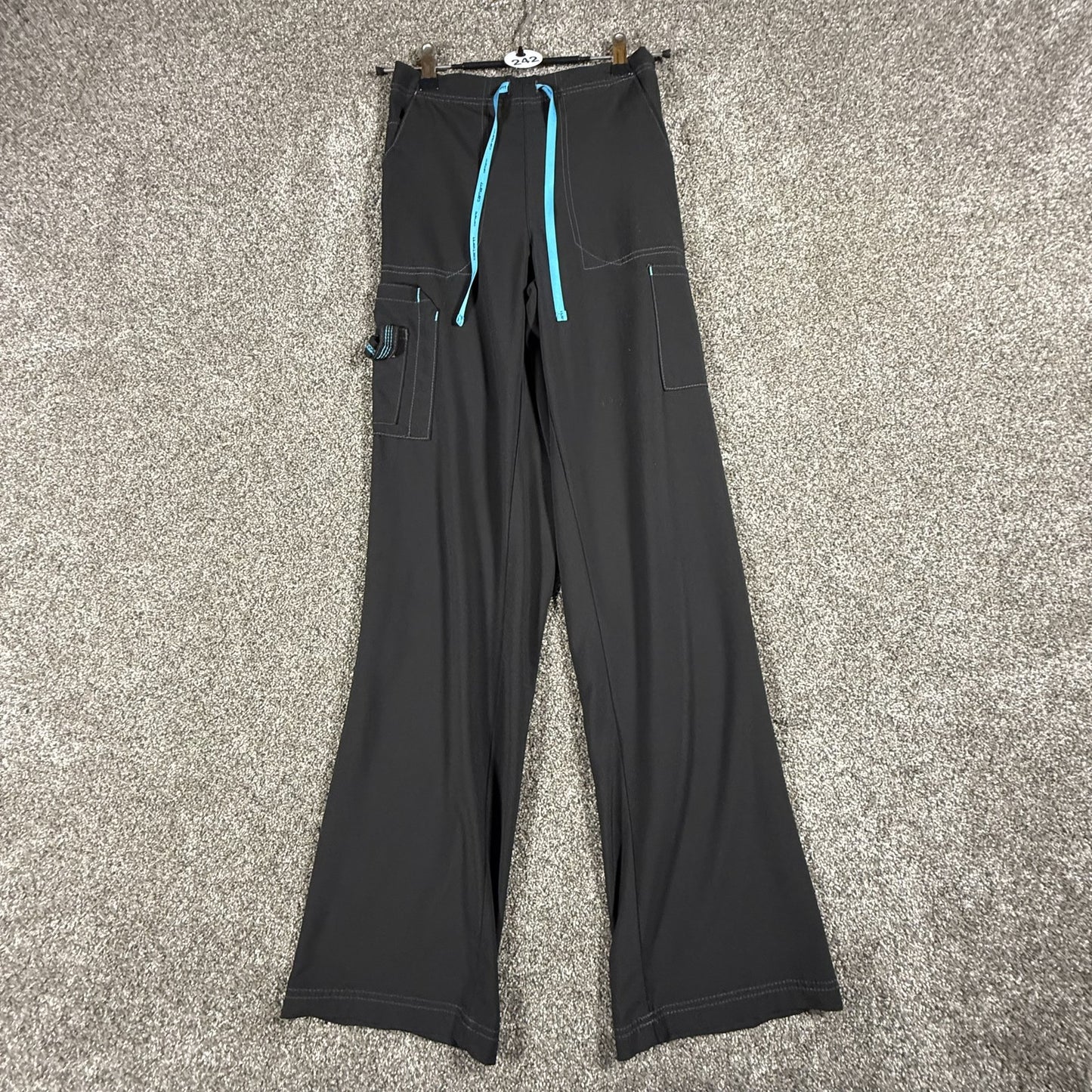 Carhartt Womens Scrub Pants C52110T Tall XS Black Medical Uniform Cargo