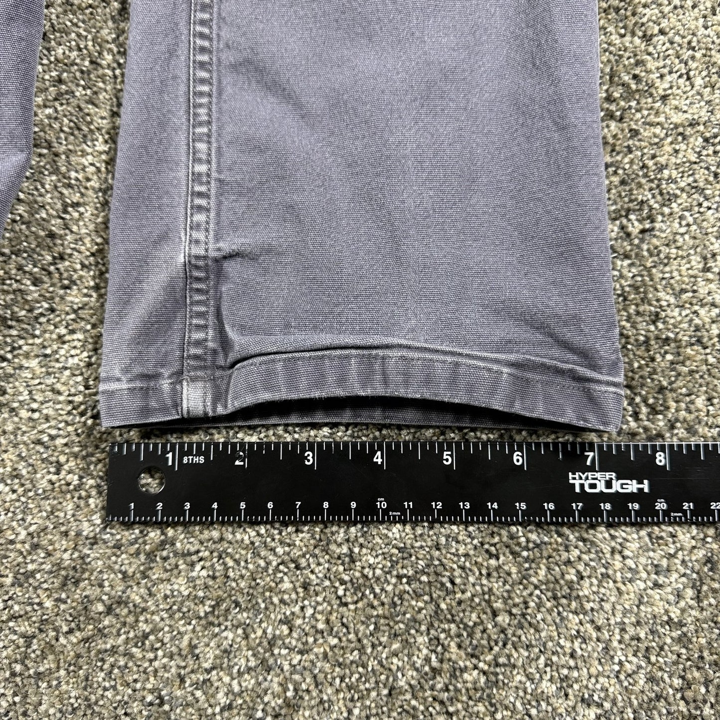 Carhartt Womens Loose Fit Work Pants Size 4 Gray Canvas Carpenter Utility