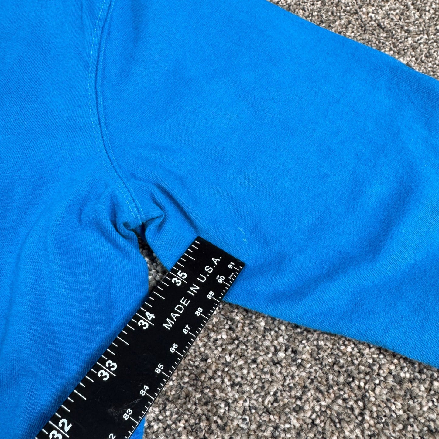Carhartt Womens Long Sleeve T-Shirt Size L 12-14 Blue Graphic Logo Loose Fit