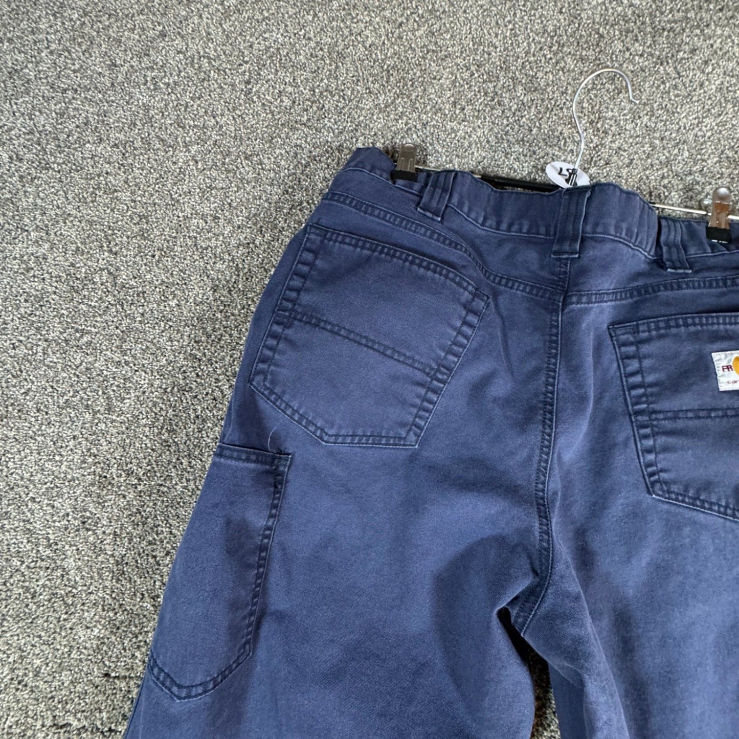Carhartt Mens 2112 FR Flame Resistant Work Pants CAT 2 38x34 Navy Blue