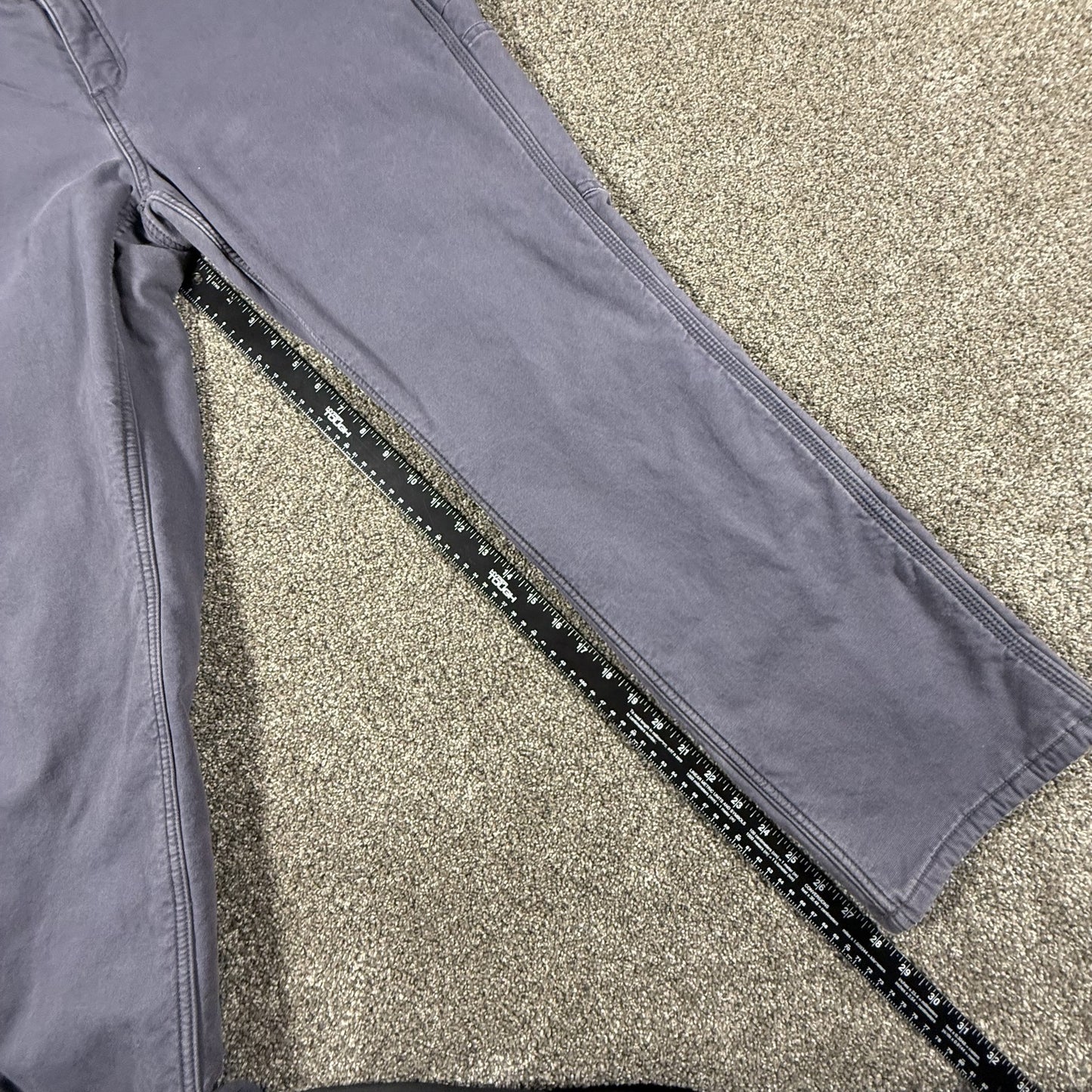 Carhartt Womens Fleece Lined Work Pants Carpenter Original Fit 14 Short Gray