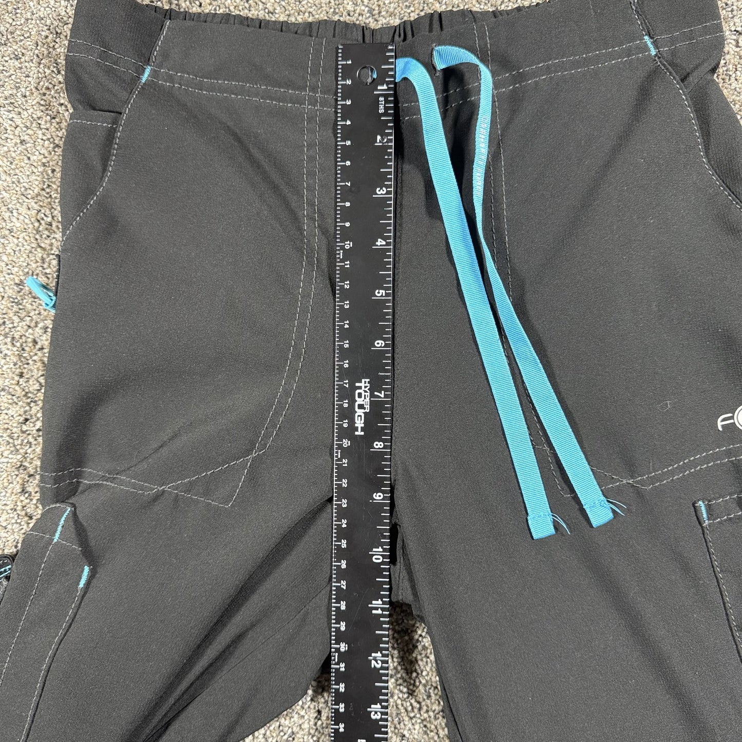 Carhartt Force Womens Scrub Pants XS Regular Black Drawstring Medical Cargo