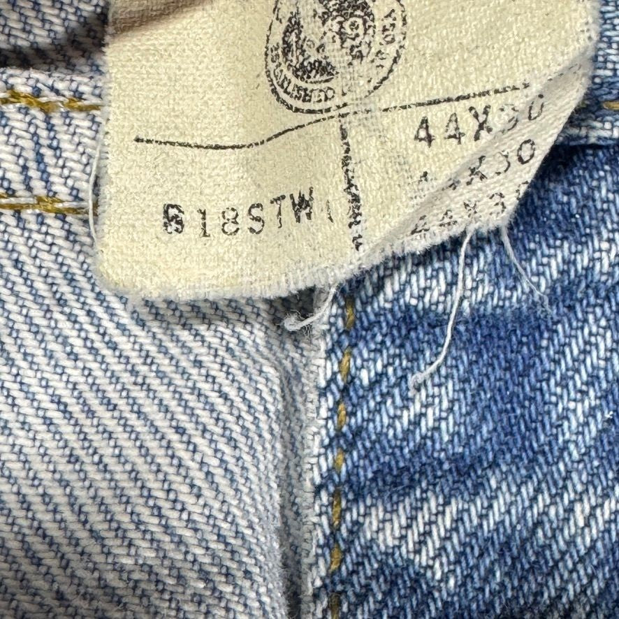 Carhartt Mens Relaxed Fit Jeans Size 44x30 Light Wash Denim Work Pants