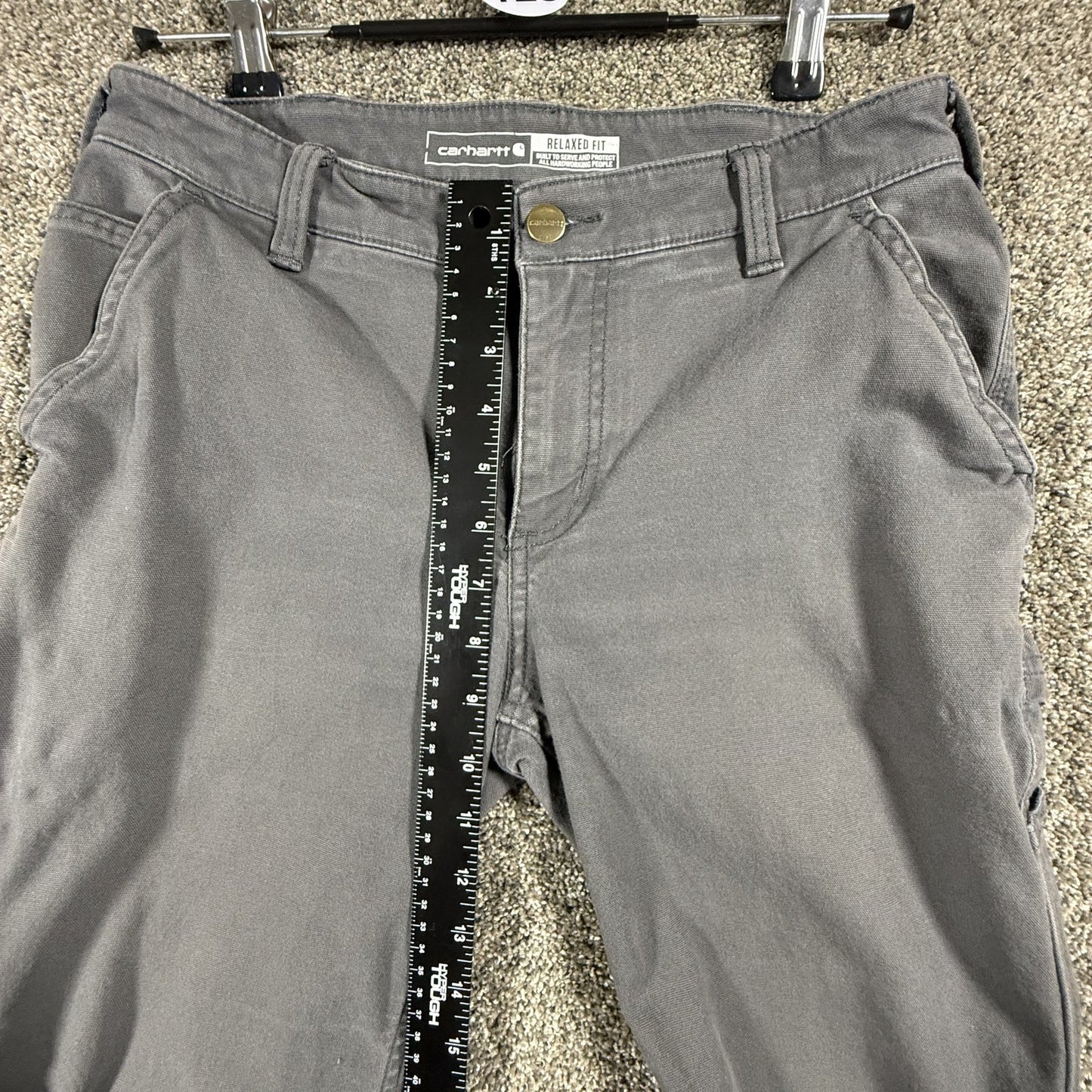 Carhartt Womens Work Pants Size 4 Gray Relaxed Fit Utility Carpenter