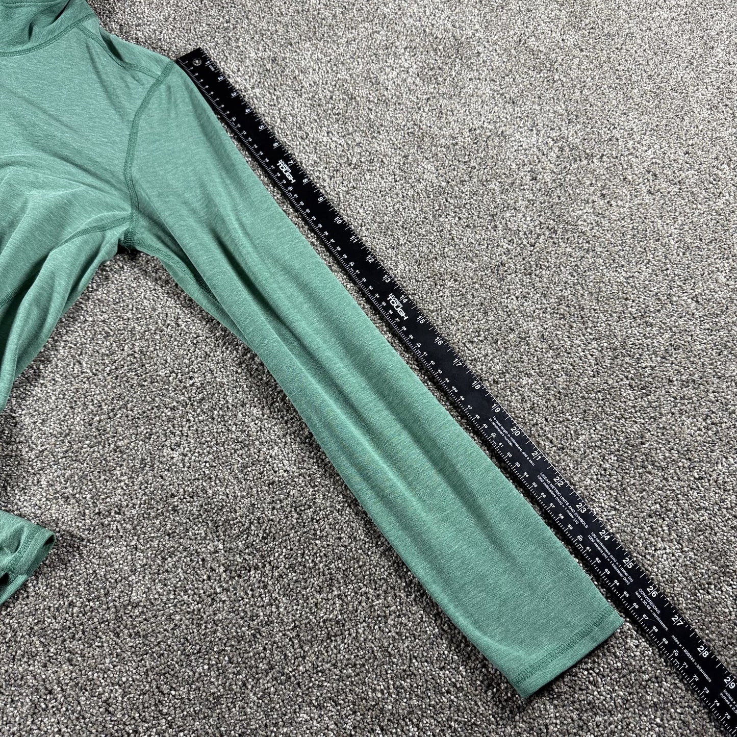 Carhartt Womens 1/4 Zip Pullover M 8 10 Green Long Sleeve Force Performance Top