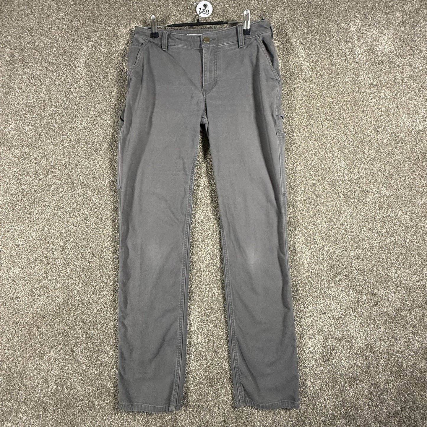 Carhartt Womens Work Pants Size 4 Gray Relaxed Fit Utility Carpenter