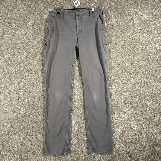 Carhartt Womens Work Pants Size 4 Gray Relaxed Fit Utility Carpenter