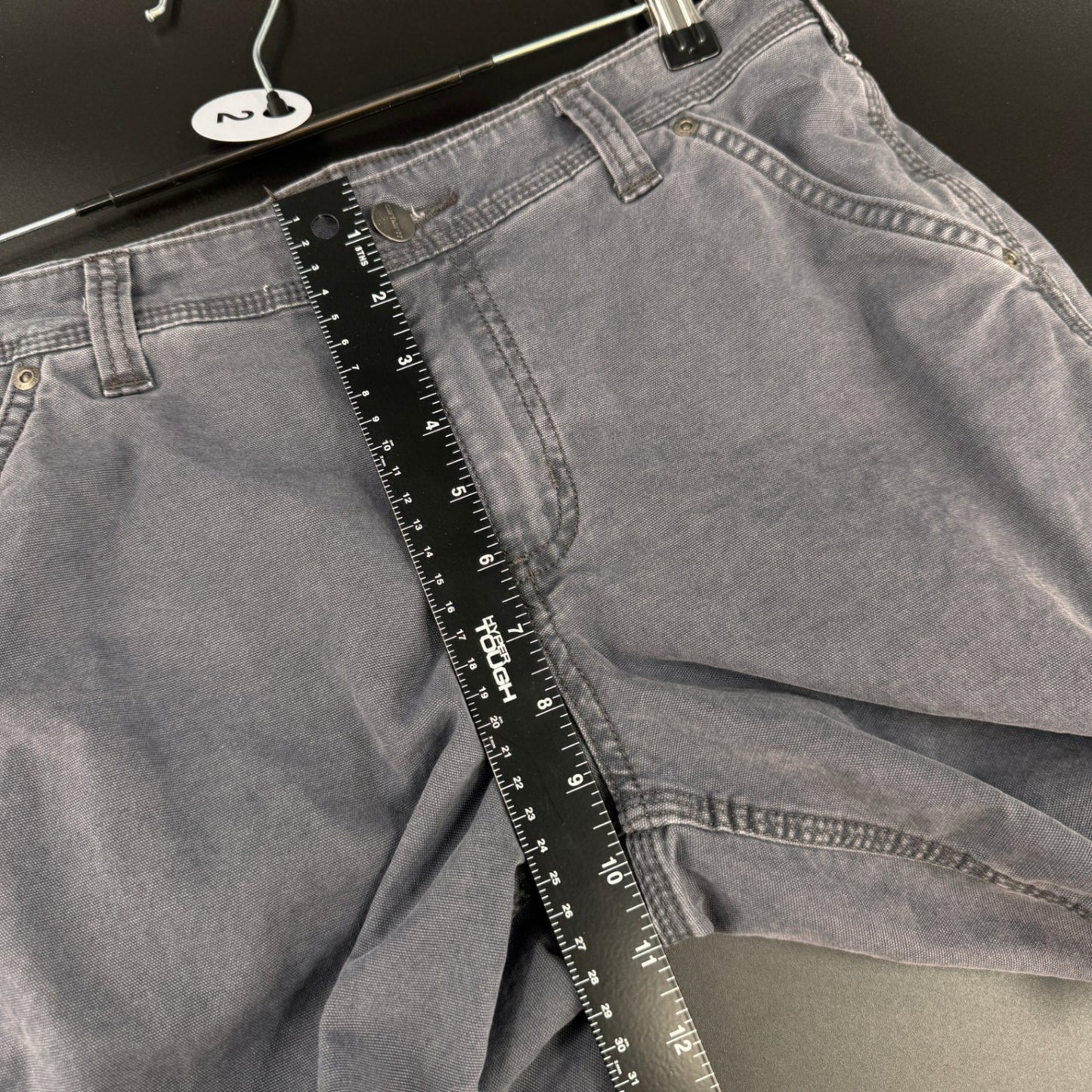 Carhartt Womens Size 8 Carpenter Shorts Gray Washed Original Fit Workwear