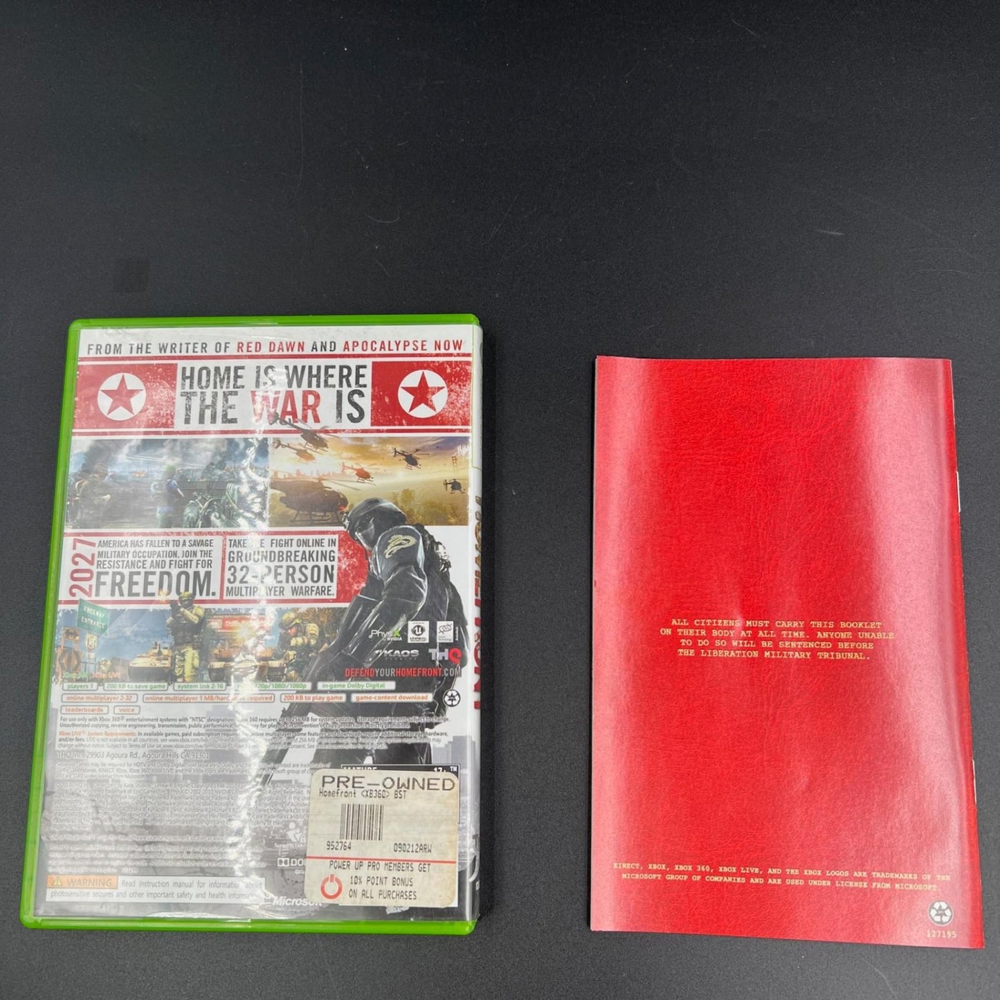Homefront Microsoft Xbox 360 THQ Game Complete CIB First Person Shooter