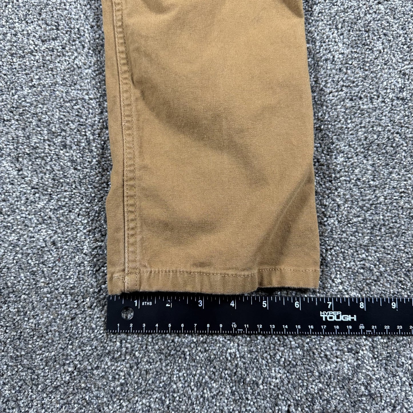 Carhartt Womens Work Pants Size 8 Short Brown Relaxed Fit Carpenter Stained
