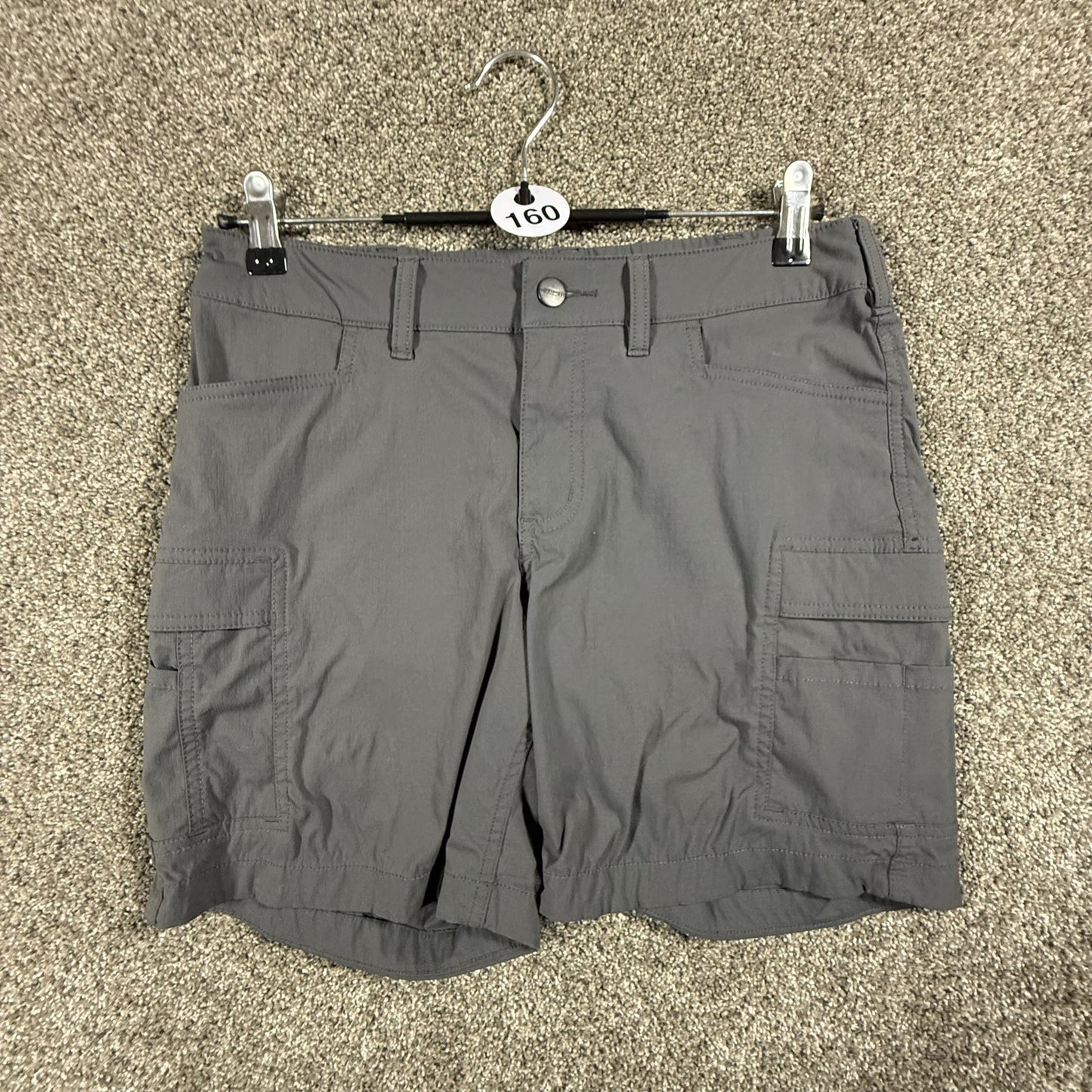 Carhartt Womens Force Cargo Shorts Size 6 Regular Gray Straight Fit Work Ripstop