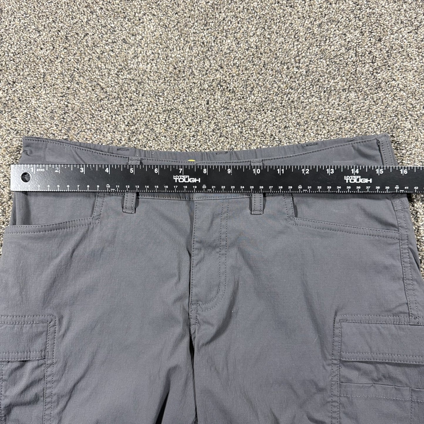 Carhartt Womens Force Cargo Shorts Size 6 Regular Gray Straight Fit Work Ripstop