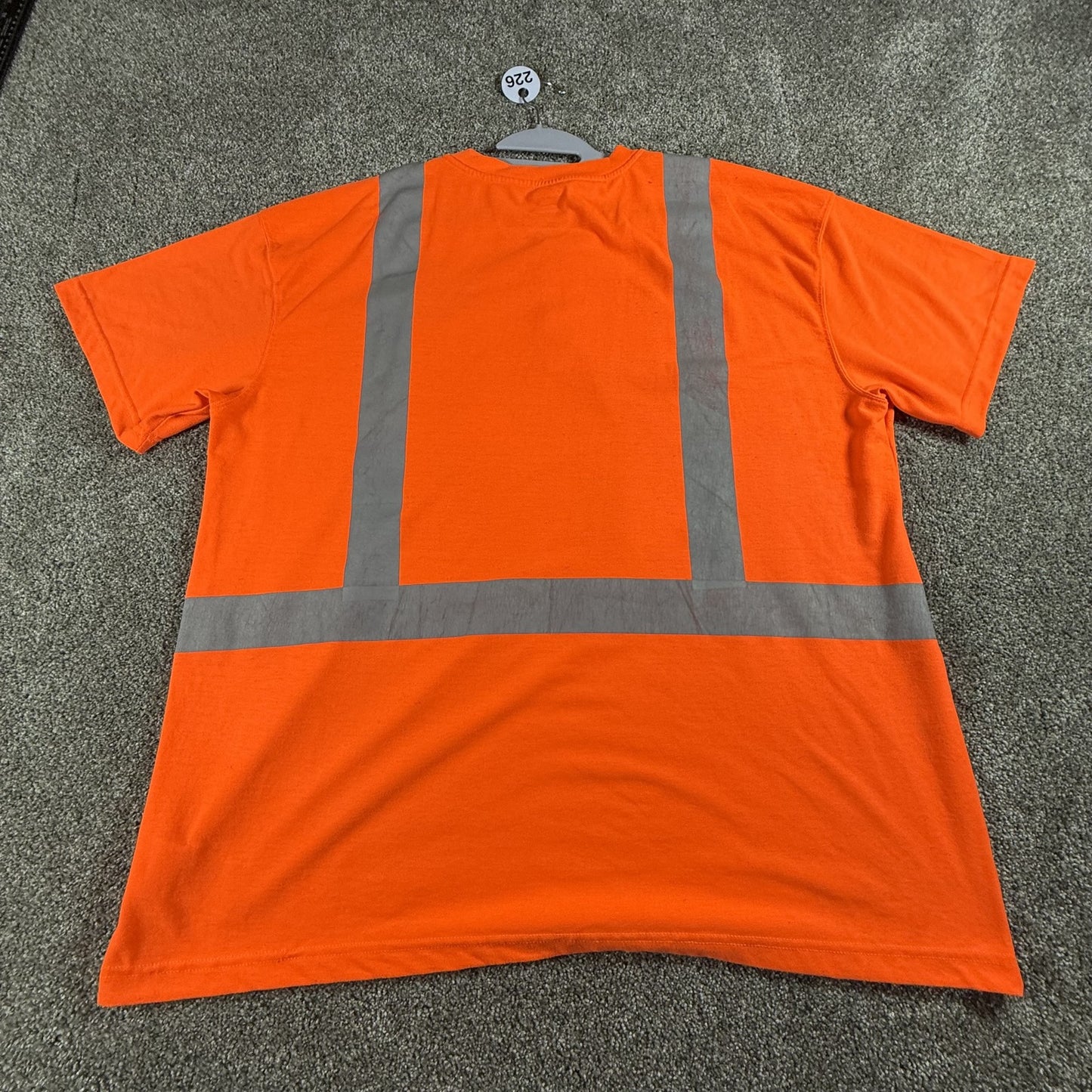 Carhartt Mens Short Sleeve 2XL Orange T Shirt Hi-Vis Reflective BNSF Railway