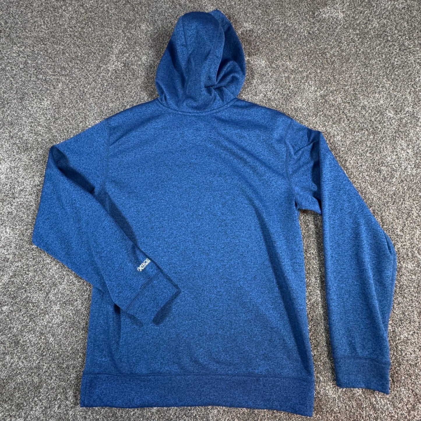 Carhartt Mens Force Hoodie M Blue Heather Relaxed Fit  Sweatshirt Spellout