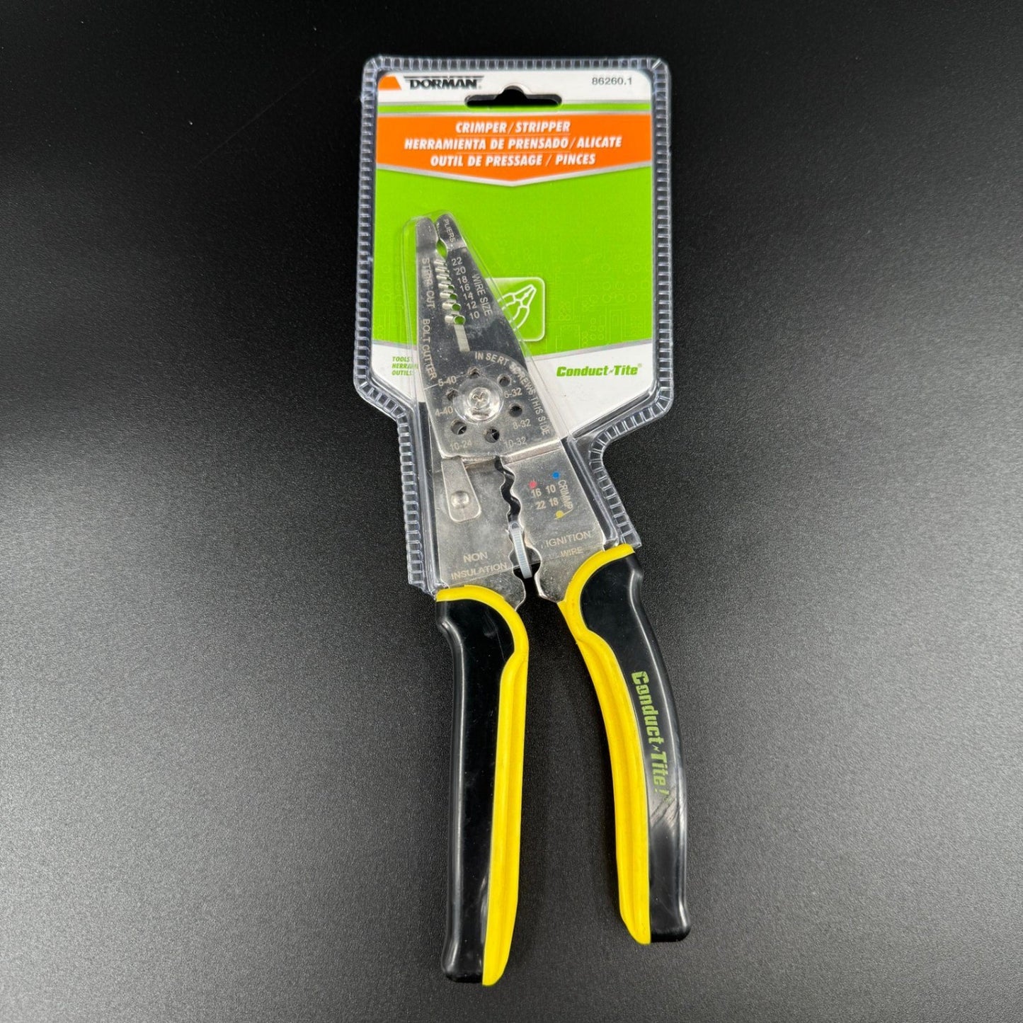 Dorman Conduct-Tite Wire Stripper Crimper Cutter Tool 10-22 Gauge Electrical New