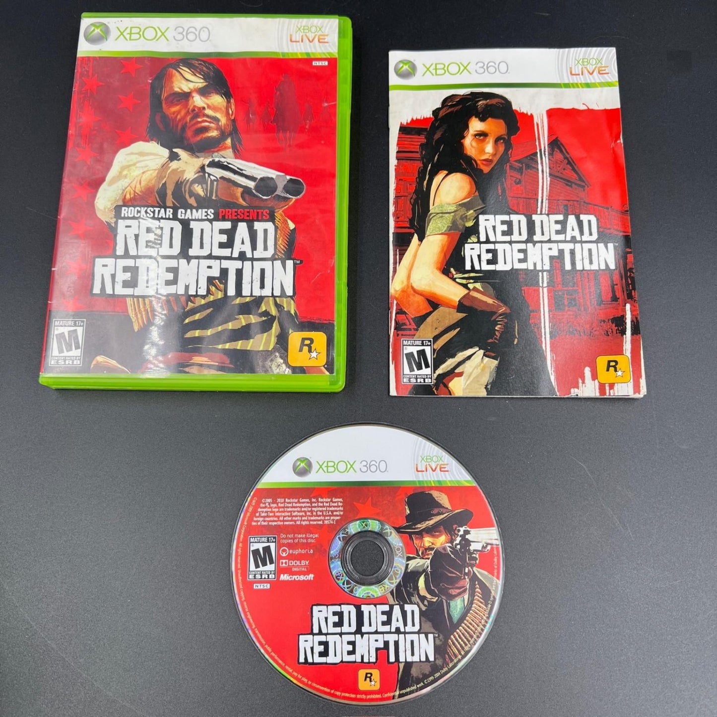 Red Dead Redemption Microsoft Xbox 360 Video Game Complete CIB With Manual