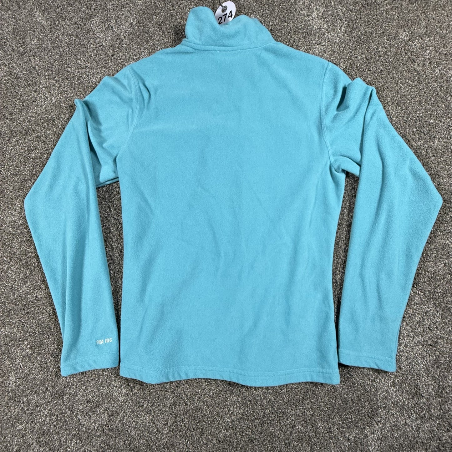 The North Face Womens Fleece Pullover Quarter Zip Jacket Size S Blue