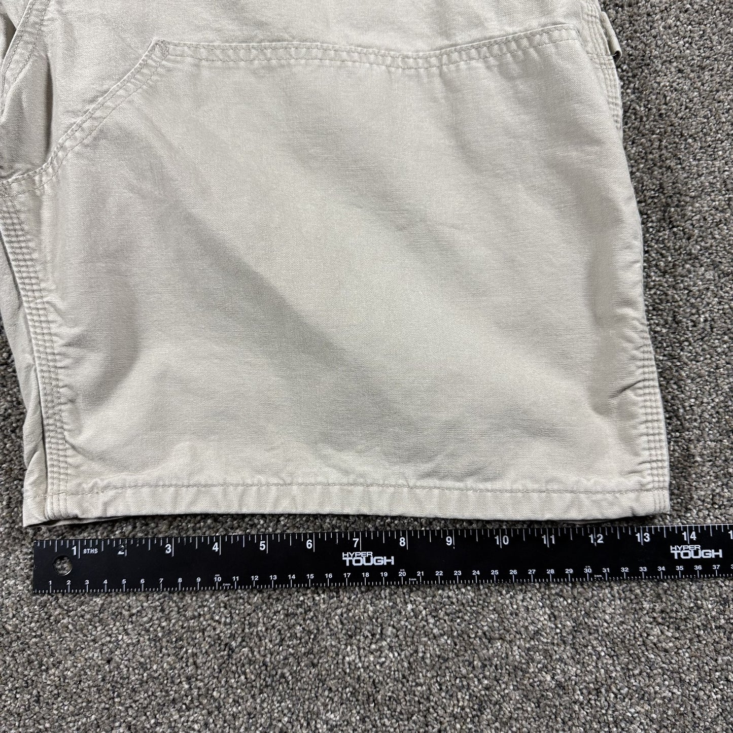 Carhartt Mens Work Shorts Double Knee Carpenter Size 44 Tan Cotton Canvas
