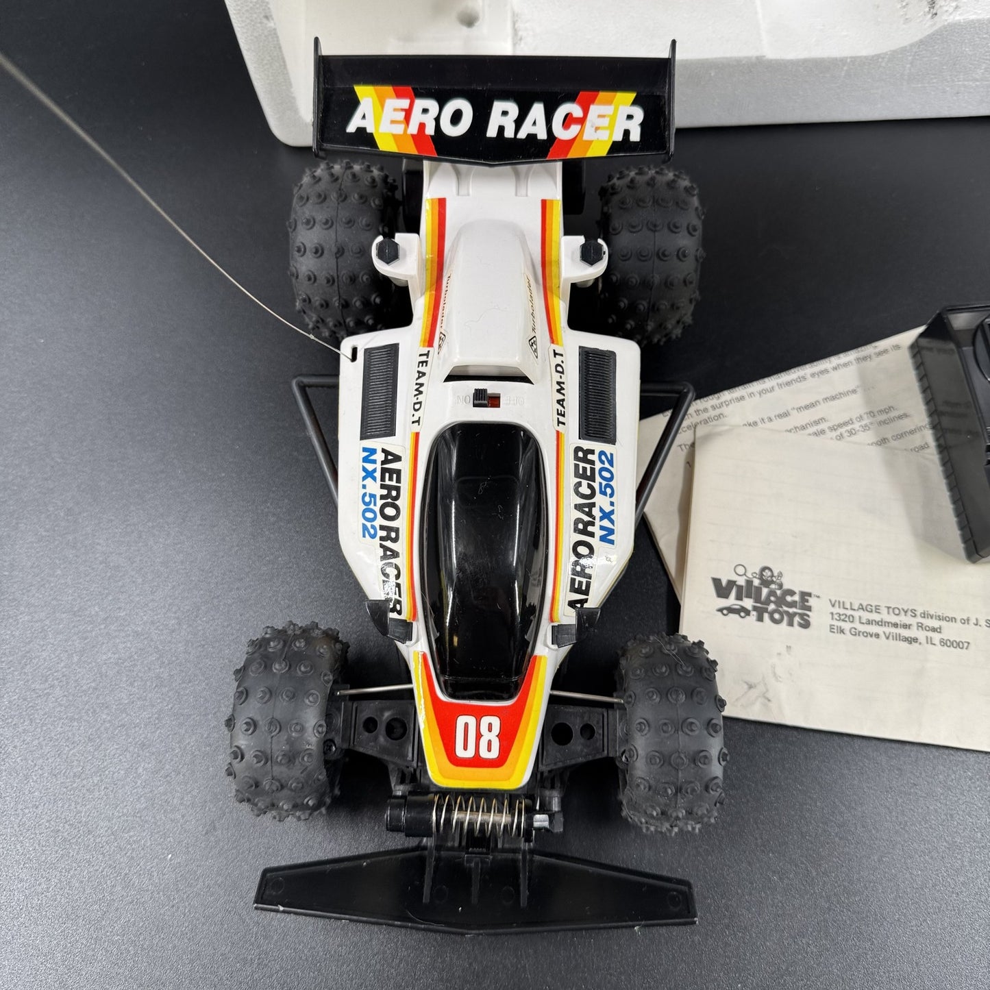 Aero Racer 1/16 Vintage RC Car Off Road Buggy Radio Control Turbo Village Toys