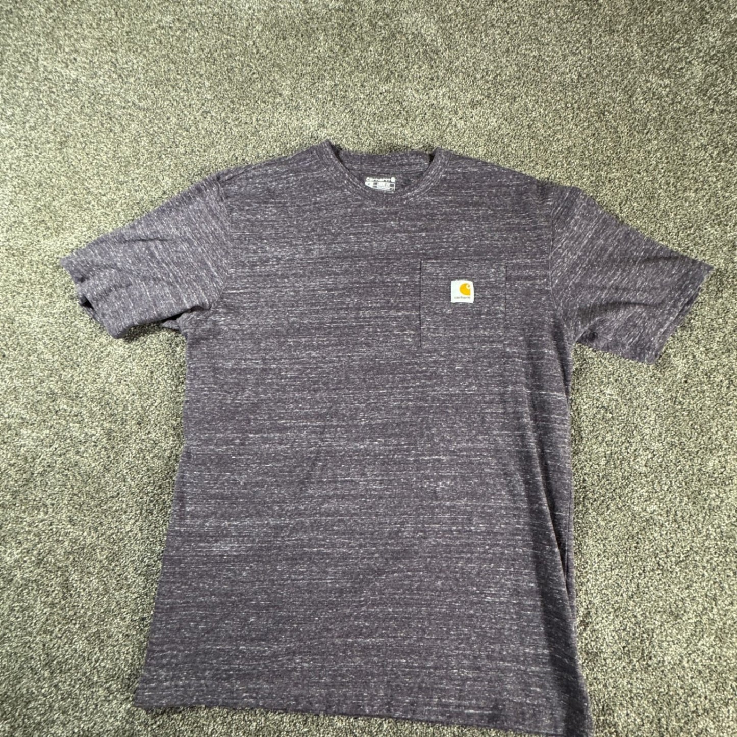 Carhartt Mens K87 Loose Fit Pocket T-Shirt Size M Wine/Purple Heather
