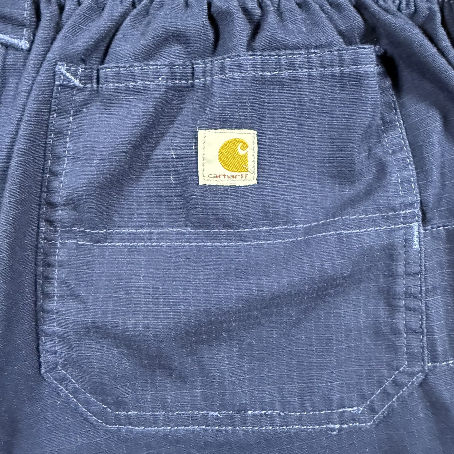 Carhartt Mens Ripstop Scrub Pants Medium Navy Blue Drawstring