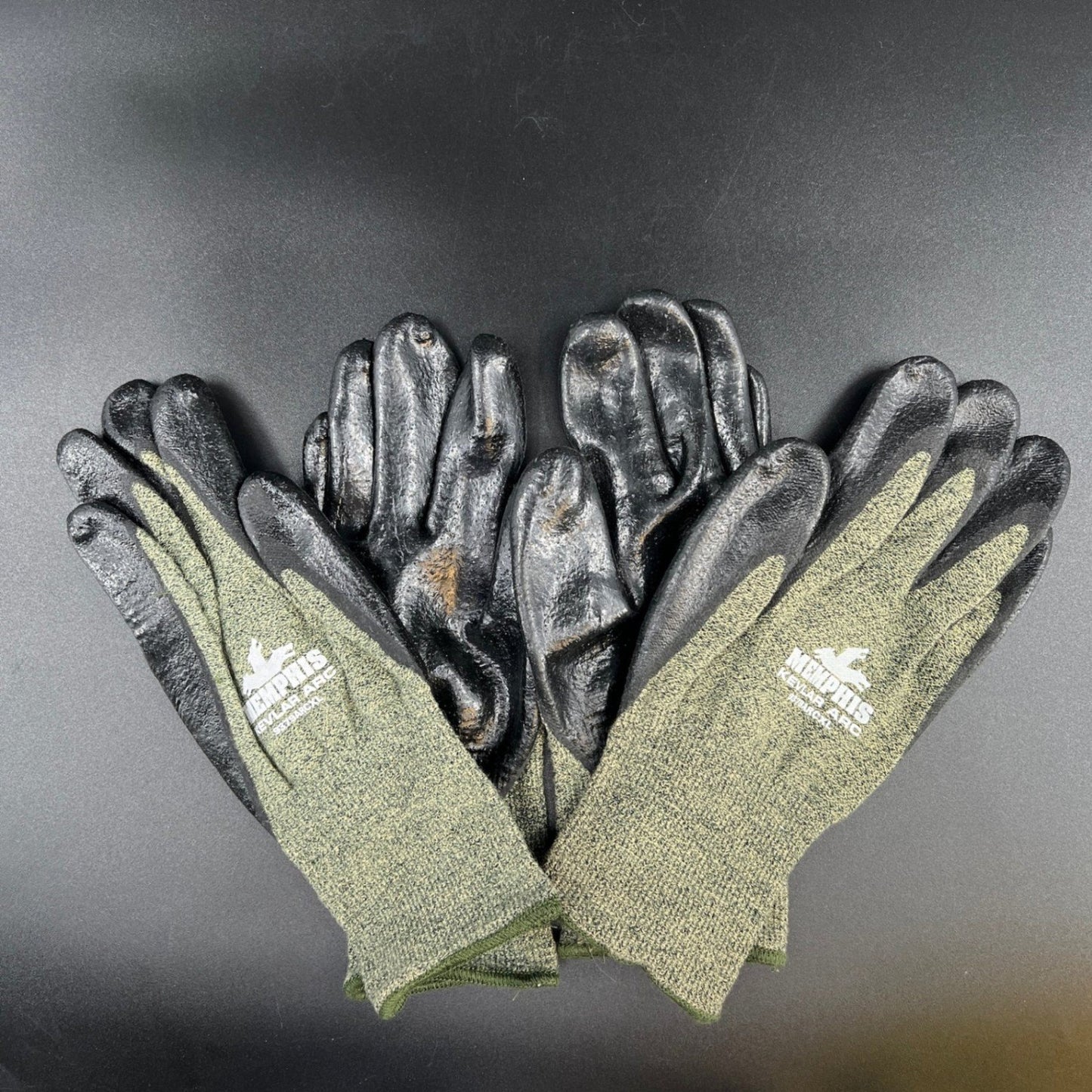 Two Pair Memphis Made With Kevlar Arc Work Gloves Cut Resistant Safety Grip