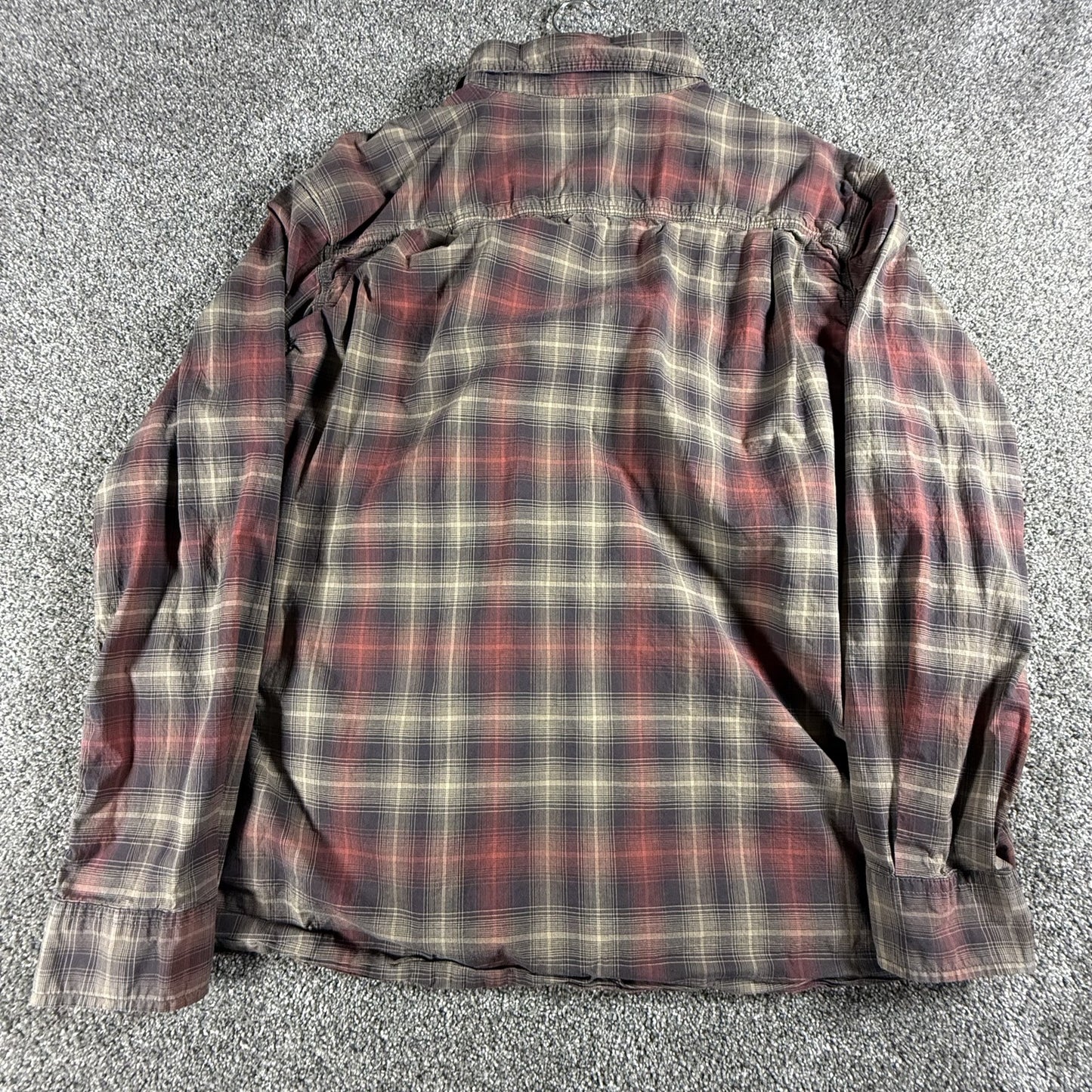 Carhartt Mens Flannel Shirt 2XL Regular Multicolor Plaid Long Sleeve Western