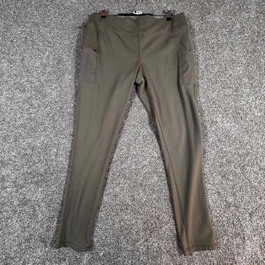 Carhartt Womens Fitted Utility Leggings Pants XL Tall Olive Green Cargo