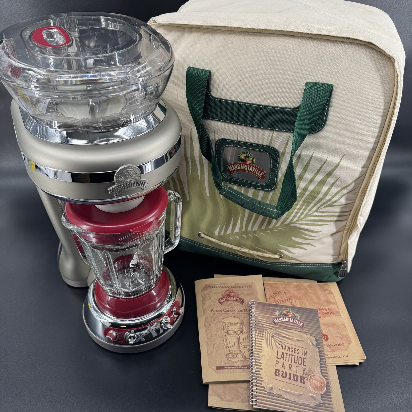Margaritaville Fiji Frozen Concoction Maker DM2000 Blender With Travel Bag