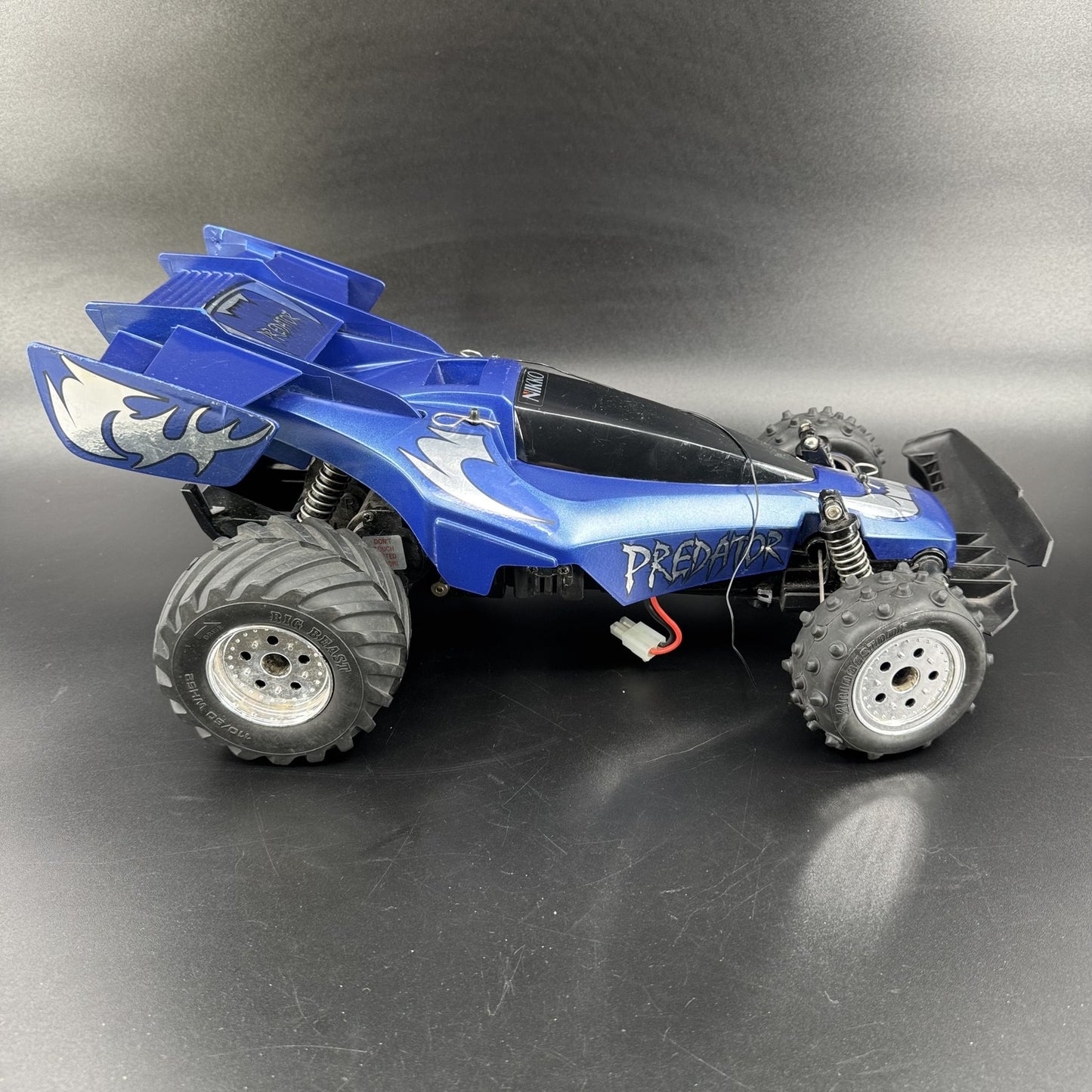 Nikko Predator 1/10 Vintage RC Radio Control Car Buggy Blue UNTESTED