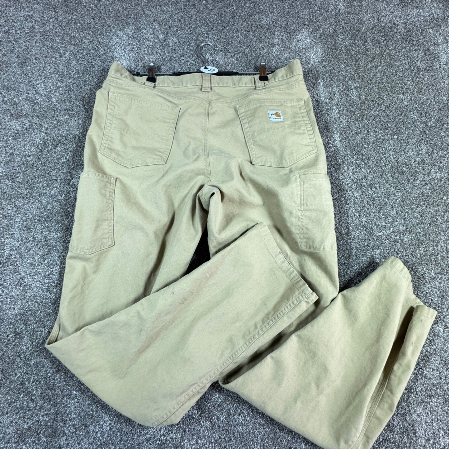 Carhartt Mens FR Flame Resistant Work Pants 38x36 Tan 2112 CAT 2 Sand Tan