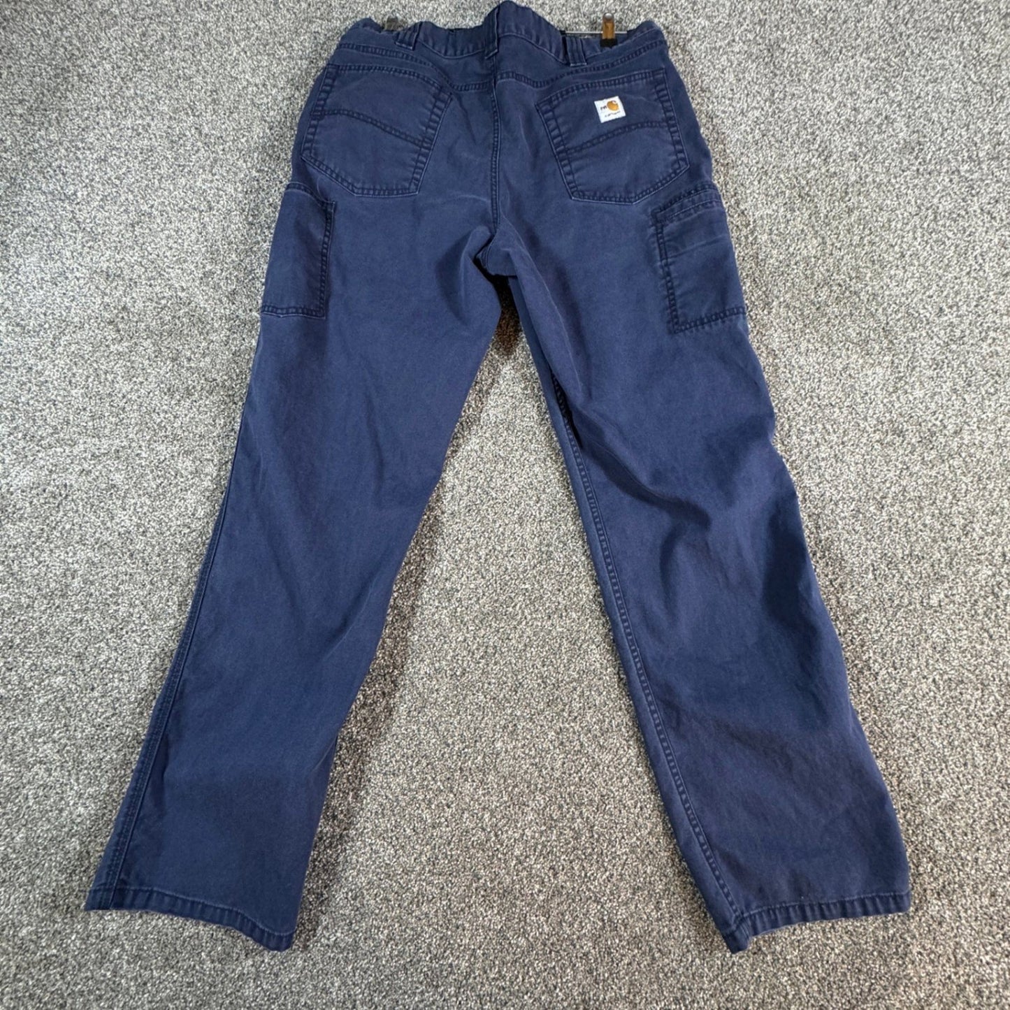 Carhartt Mens 2112 FR Flame Resistant Work Pants CAT 2 38x34 Navy Blue