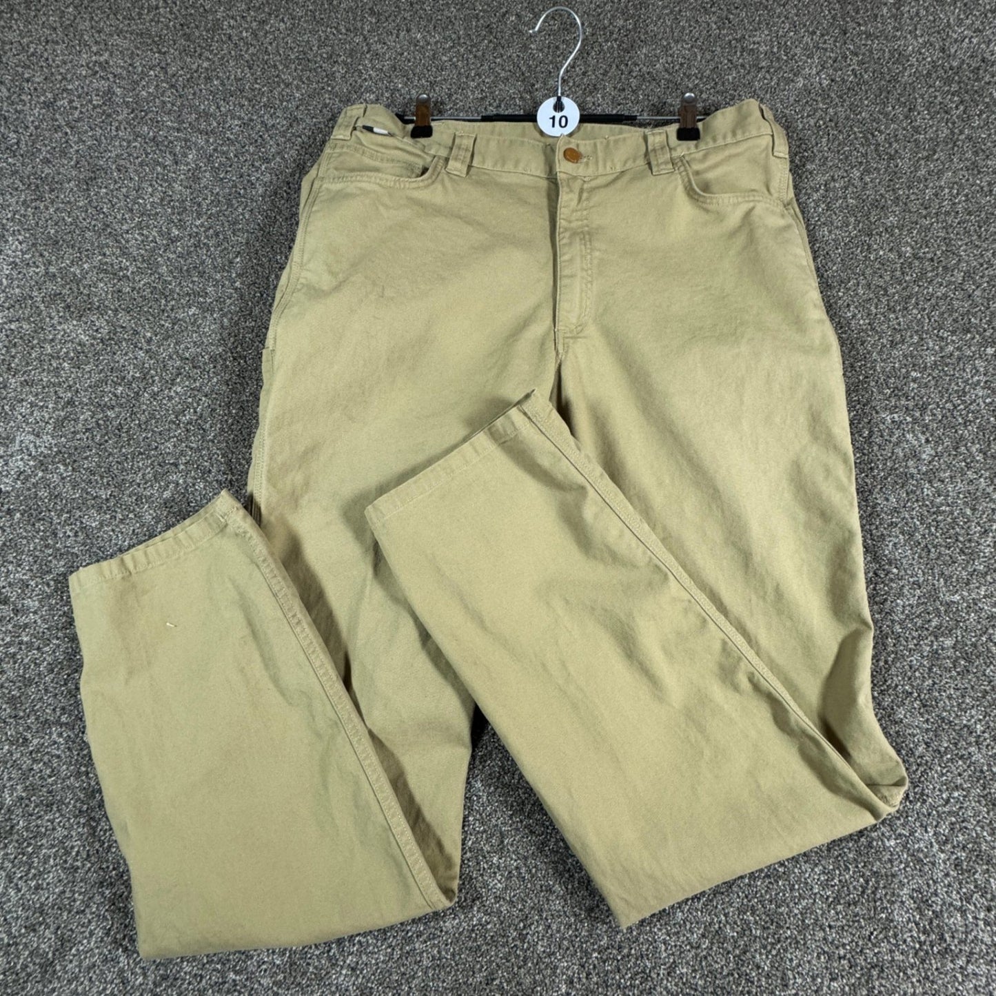 Carhartt Mens FR Flame Resistant Work Pants 38x36 Tan 2112 CAT 2 Sand Tan