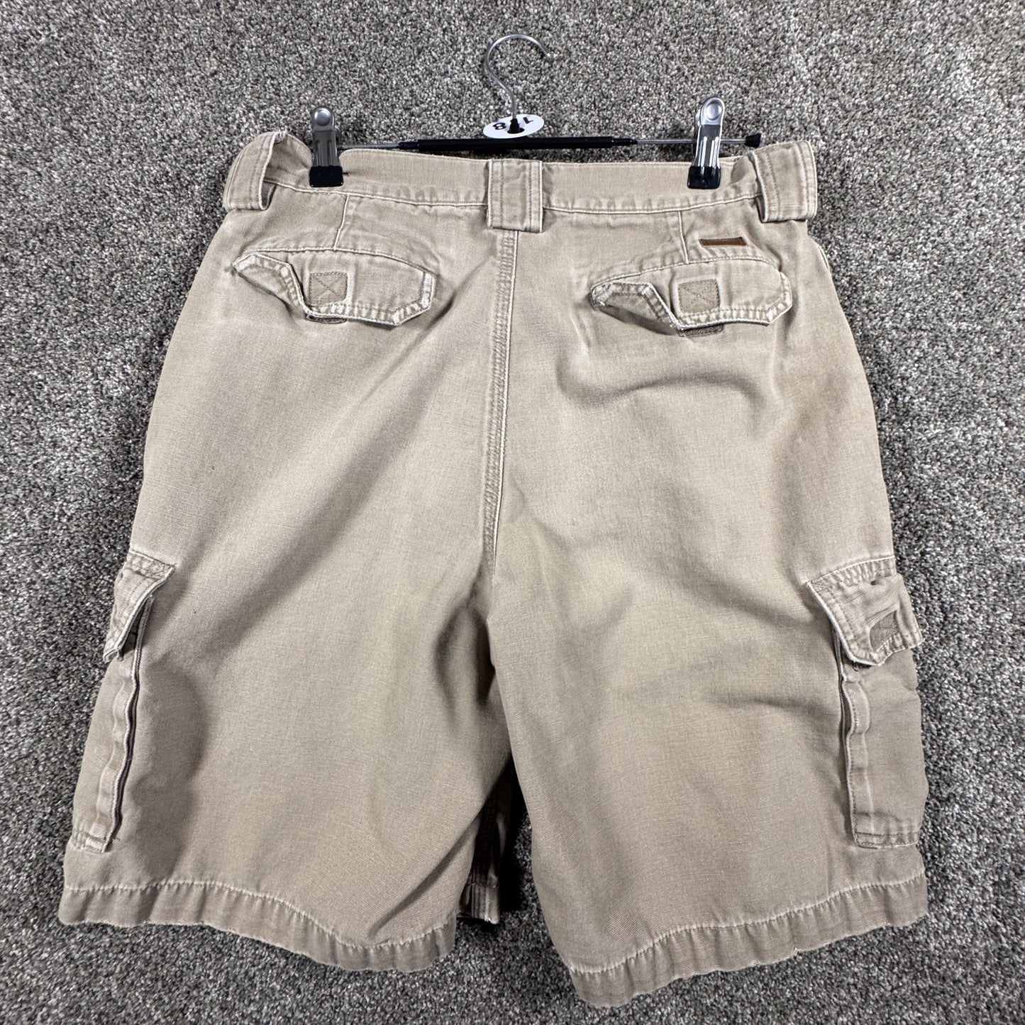 Carhartt Mens Work Cargo Shorts Size 32 Tan Canvas Utility Carpenter