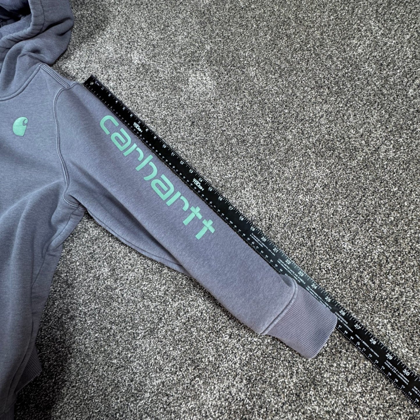 Carhartt Womens Hoodie Sweatshirt XXL 20 Purple Heather Spellout Clarksburg
